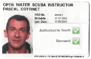 Instructeur Padi Pascal Cottinet